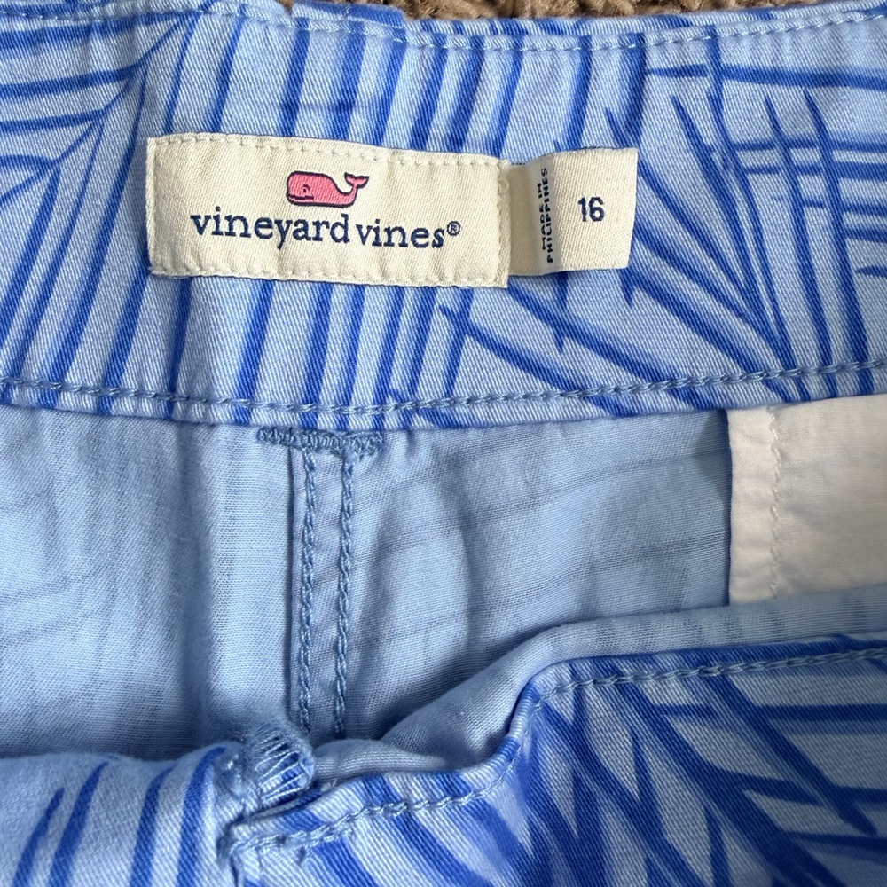 NWT Vineyard Vines blue palm shirts size 16 - Picture 8 of 9